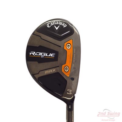 Mint Callaway Rogue ST Max Fairway Wood 3 Wood 3W 15° Graphite Design Tour AD UB-5 Graphite Regular Right Handed 43.25in