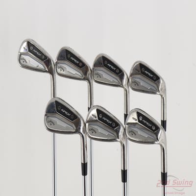 Callaway 2024 Apex TCB Iron Set 4-10 True Temper Dynamic Gold 120 Tour Issue Steel Stiff Right Handed STD