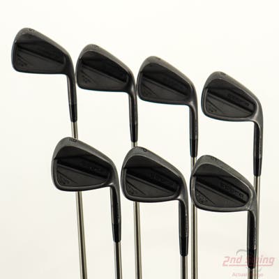 Cobra 2025 King Forged CB Black Iron Set 5-PW GW Aerotech SteelFiber i110cw Graphite Stiff Right Handed -1/4"