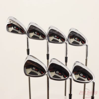 Ping G410 Iron Set 5-PW AW UST Recoil 780 ES SMACWRAP Graphite Stiff Right Handed Blue Dot +1 1/4"