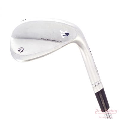 TaylorMade Milled Grind 3 Raw Chrome Wedge Lob LW 60° 10 Deg Bounce SB Dynamic Gold Tour Issue S200 Steel Stiff Right Handed 35.0in