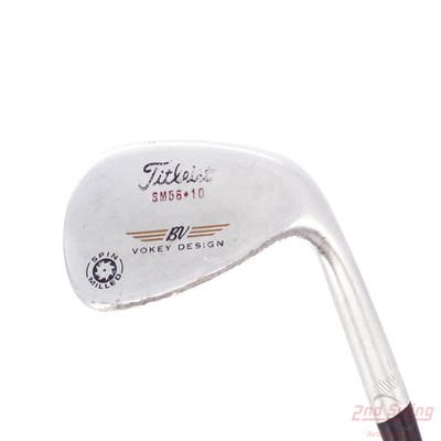 Titleist Vokey Spin Milled Wedge Sand SW 56° 10 Deg Bounce Stock Steel Shaft Steel Wedge Flex Right Handed 35.25in