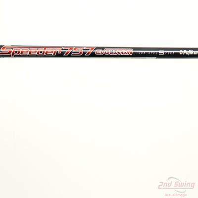 Used W/ TaylorMade RH Adapter Fujikura Motore Speeder Evolution 757 Driver Shaft Stiff 44.0in