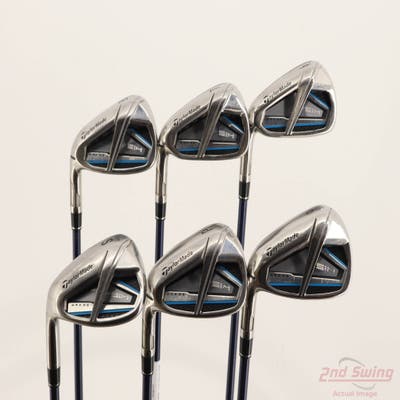 TaylorMade SIM MAX OS Iron Set 6-PW SW Fujikura Ventus Blue 5 Graphite Senior Left Handed -1/4"