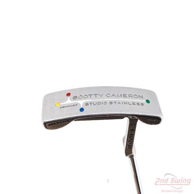 Titleist Scotty Cameron Studio Stainless Newport Putter Slight Arc Steel Right Handed 35.5in