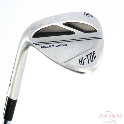 TaylorMade Milled Grind HI-TOE 3 Chrome Wedge Sand SW 56° 10 Deg Bounce FST KBS Hi-Rev 2.0 115 Steel Wedge Flex Left Handed 35.5in