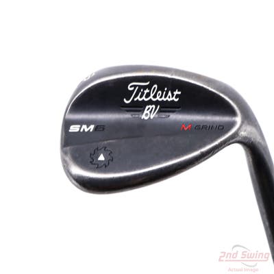 Titleist Vokey SM6 Jet Black Wedge Lob LW 58° 8 Deg Bounce M Grind SM6 BV Steel Wedge Flex Right Handed 35.0in