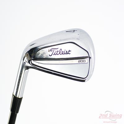Titleist 2023 T200 Utility Utility Iron 4 Utility Project X HZRDUS Black Gen4 90HY Graphite Stiff Left Handed 39.0in