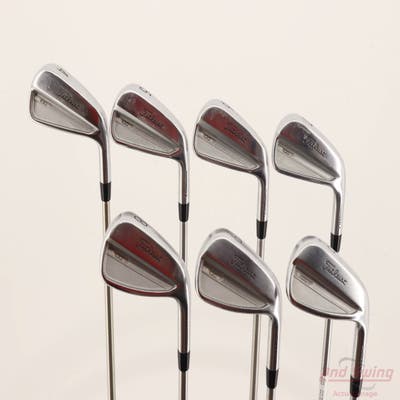 Titleist 2023 T100 Iron Set 4-PW FST KBS Tour C-Taper 130 Steel X-Stiff Right Handed STD