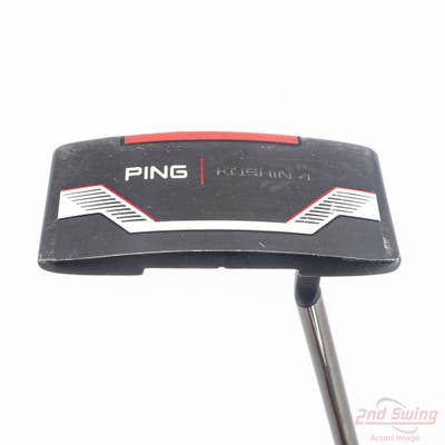 Ping 2021 Kushin 4 Putter Straight Arc Steel Right Handed Black Dot 34.25in