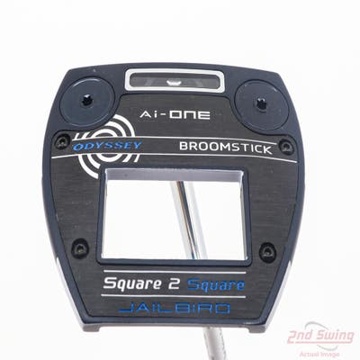 Odyssey Ai-ONE Square 2 Square Jailbird Broomstick Putter Steel Right Handed White Dot 48.0in