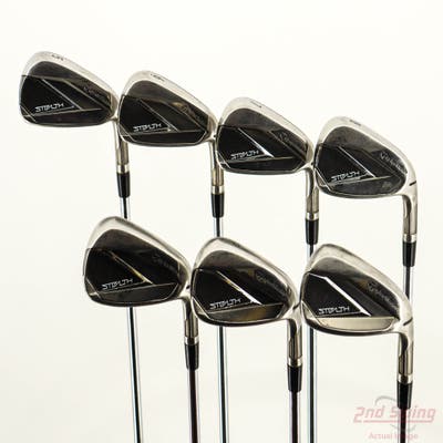 TaylorMade Stealth Iron Set 5-PW AW Nippon NS Pro 850GH Steel Regular Right Handed -1/4"