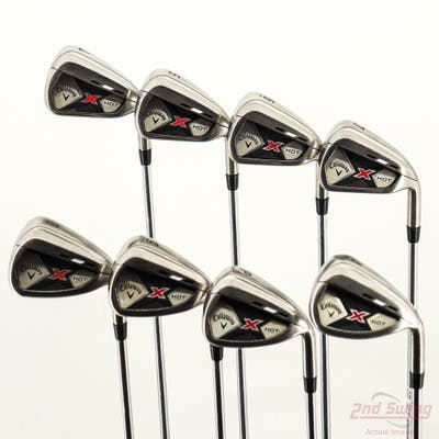 Callaway 2013 X Hot Iron Set 4-PW AW True Temper Speed Step 85 Steel Stiff Right Handed +1/2"