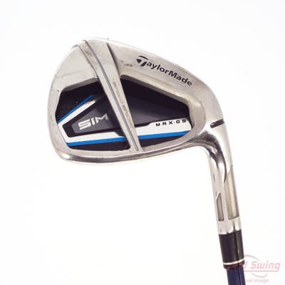 TaylorMade SIM MAX OS Single Iron Pitching Wedge PW Fujikura Ventus Blue 6 Graphite Regular Right Handed 35.5in