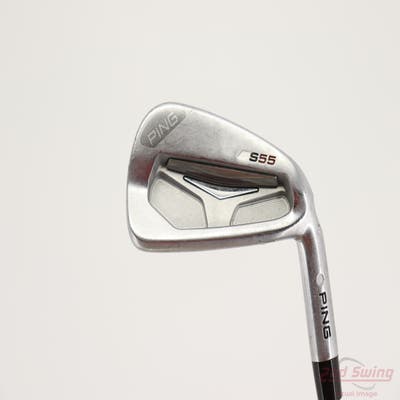 Ping S55 Single Iron 5 Iron KBS Tour C-Taper 125 Steel Stiff+ Right Handed White Dot 38.0in