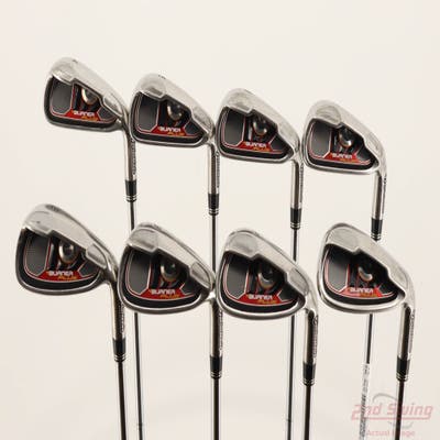 TaylorMade Burner Plus Iron Set 4-PW AW TM Burner Superfast 85 Steel Stiff Right Handed +1 1/4"
