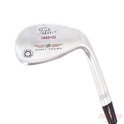 Titleist Vokey Spin Milled Wedge Lob LW 60° 8 Deg Bounce True Temper Dynamic Gold Steel Wedge Flex Right Handed 35.0in