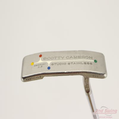Titleist Scotty Cameron Studio Stainless Newport 2.5 Putter Steel Right Handed 35.5in