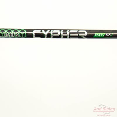 Used W/ PXG RH Adapter Project X Cypher 2.0 40g Driver Shaft Senior 43.5in