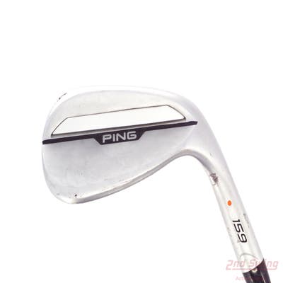 Ping s159 Chrome Wedge Sand SW 54° 12 Deg Bounce S Grind Stock Steel Shaft Steel Wedge Flex Right Handed Orange Dot 35.25in