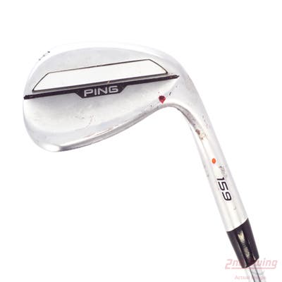 Ping s159 Chrome Wedge Lob LW 58° 6 Deg Bounce T Grind Stock Steel Shaft Steel Wedge Flex Right Handed Orange Dot 35.0in