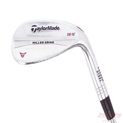 TaylorMade Milled Grind Satin Chrome Wedge Lob LW 60° 10 Deg Bounce SB True Temper Dynamic Gold Steel Wedge Flex Right Handed 35.25in