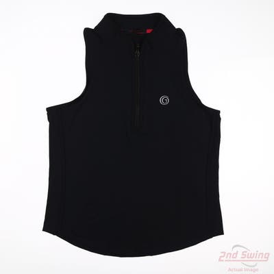 New W/ Logo Womens Greyson Sleeveless Large L Black MSRP $98