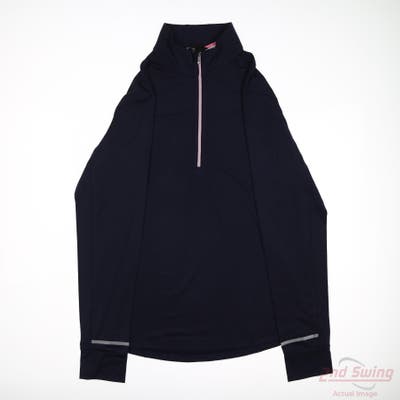 New Womens Golftini 1/4 Zip Pullover X-Large XL Navy Blue MSRP $110