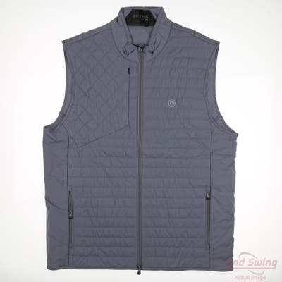 New W/ Logo Greyson Womens Golf Vest Vest XX-Large XXL Gray Solid MSRP $225