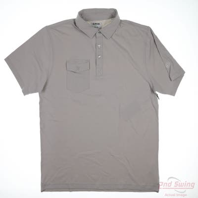 New W/ Logo Mens LinkSoul Polo X-Large XL Gray MSRP $98