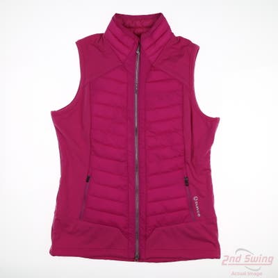 New SUNICE Womens Golf Vest Vest Large L Pink Solid MSRP $50