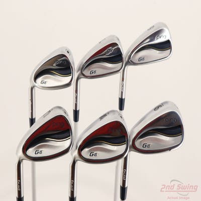 Ping G LE 3 Iron Set 6-PW GW ULT 250 Ultra Lite Graphite Ladies Left Handed Brown Dot +1/2"