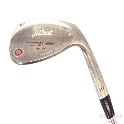 Titleist 2009 Vokey Spin Milled Black Wedge Lob LW 60° 4 Deg Bounce Titleist Vokey BV Steel Wedge Flex Right Handed 35.0in