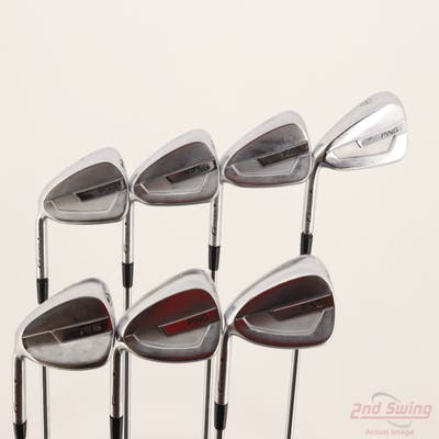Ping G700 Iron Set 4-PW FST KBS Tour Steel X-Stiff Left Handed Black Dot +1/4"