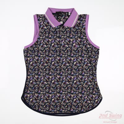 New W/ Logo Womens Ralph Lauren RLX Sleeveless Small S Multi MSRP $90