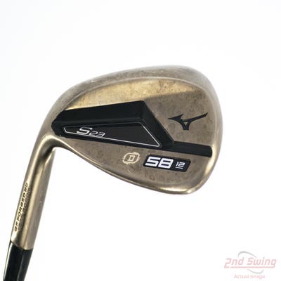 Mizuno S23 Copper Cobalt Wedge Lob LW 58° 12 Deg Bounce D Grind FST KBS Hi-Rev 2.0 115 Steel Regular+ Left Handed 35.75in