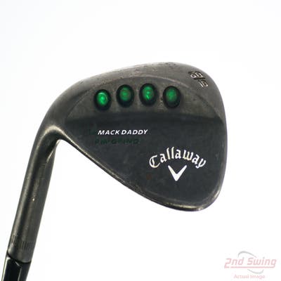Callaway Mack Daddy Matte BLK PM Grind Wedge Lob LW 60° 10 Deg Bounce PM Grind True Temper Elevate MPH 95 Steel Wedge Flex Left Handed 35.25in