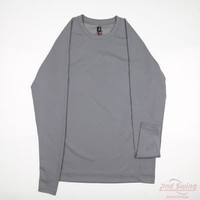 New Mens Footjoy Long Sleeve Medium M Gray MSRP $80