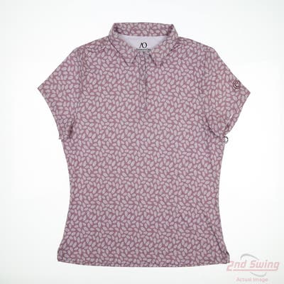 New W/ Logo Womens Anderson Ord Polo X-Large XL Pink MSRP $90