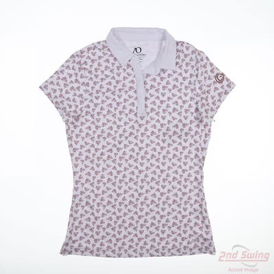 New W/ Logo Womens Anderson Ord Polo X-Small XS White MSRP $90