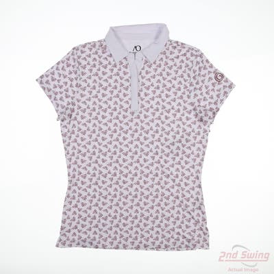 New W/ Logo Womens Anderson Ord Polo Small S White MSRP $90