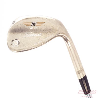 Titleist Vokey Spin Milled SM4 Black Wedge Lob LW 58° 12 Deg Bounce Titleist Vokey BV Steel Wedge Flex Right Handed 35.0in