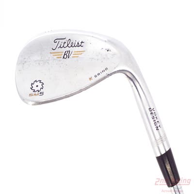 Titleist Vokey SM5 Tour Chrome Wedge Lob LW 58° 11 Deg Bounce K Grind Titleist SM5 BV Steel Wedge Flex Right Handed 35.0in