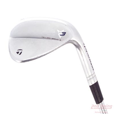 TaylorMade Milled Grind 3 Raw Chrome Wedge Sand SW 56° 12 Deg Bounce SB KBS Tour 130 Steel X-Stiff Right Handed 35.0in