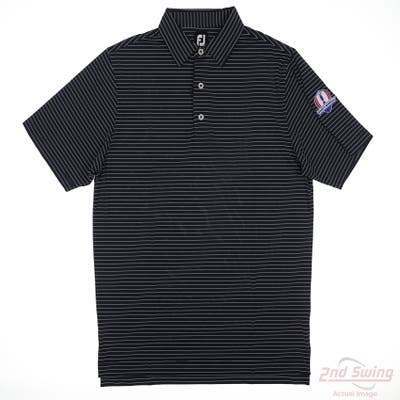 New W/ Logo Mens Footjoy Polo X-Large XL Navy Blue MSRP $70
