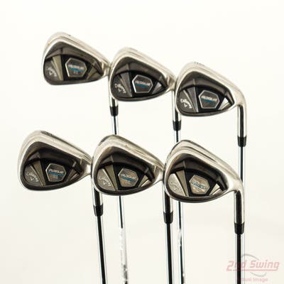 Callaway Rogue X Iron Set 7-PW AW GW FST KBS MAX 90 Steel Stiff Right Handed +1/4"