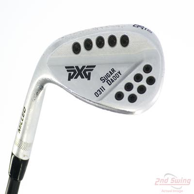 PXG 0311 Sugar Daddy Milled Chrome Wedge Lob LW 58° 9 Deg Bounce Mitsubishi MMT 70 Graphite Regular Left Handed 35.25in