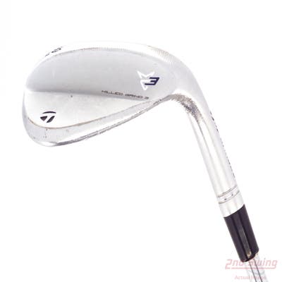 TaylorMade Milled Grind 3 Raw Chrome Wedge Lob LW 60° 8 Deg Bounce LB Dynamic Gold Tour Issue S200 Steel Stiff Right Handed 35.5in