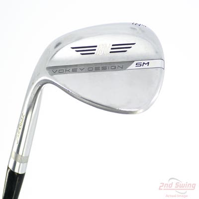 Titleist Vokey SM8 Tour Chrome Wedge Lob LW 58° 10 Deg Bounce S Grind Stock Steel Shaft Steel Wedge Flex Left Handed 35.5in