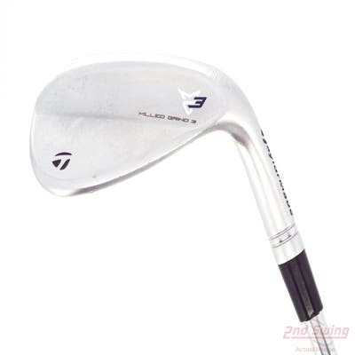 TaylorMade Milled Grind 3 Raw Chrome Wedge Sand SW 56° 12 Deg Bounce SB Dynamic Gold Tour Issue S200 Steel Stiff Right Handed 35.5in